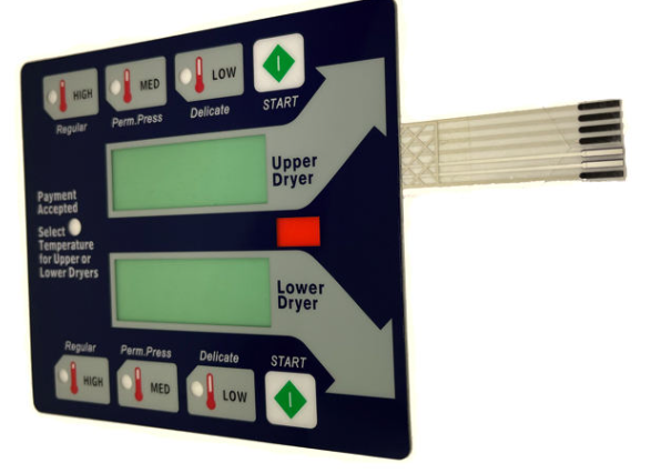 ปุ่มโลหะยางติดด้วยตนเองที่ทนทานเมมเบรน PET PC