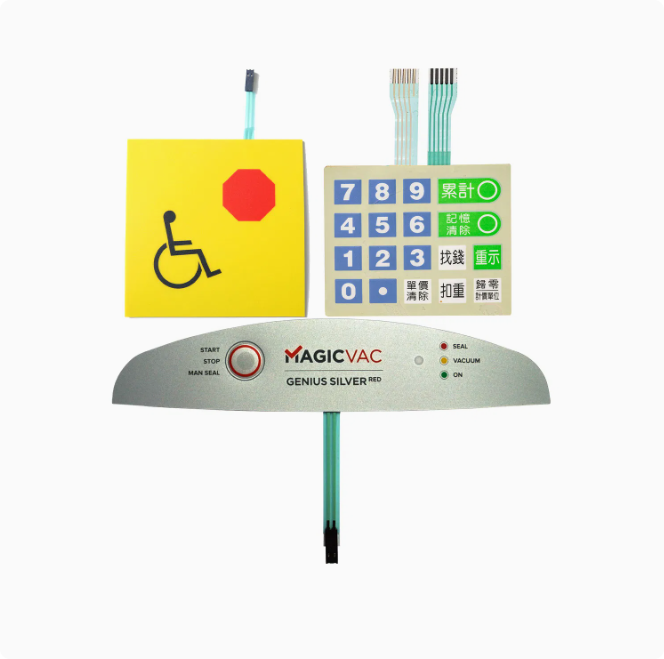 สวิตช์เมมเบรนแบบยืดหยุ่น PVC